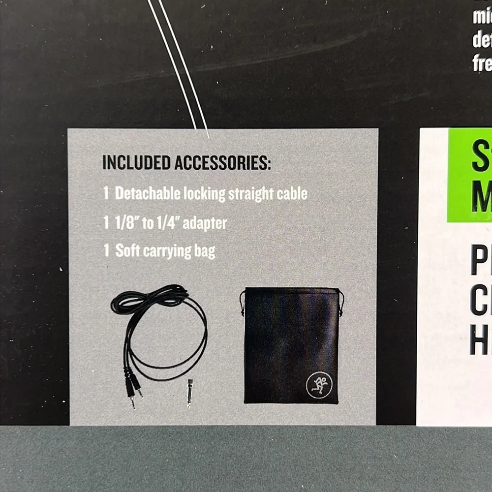 NIB/SEALED - Mackie MC-150 Professional Closed-Back Headphones, Black - Picture 9 of 10